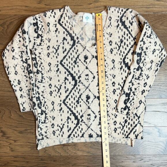 HWR for Anthropologie Women's Monogram Wool Yak Cashmere Pullover Size XXS - Picture 4 of 6
